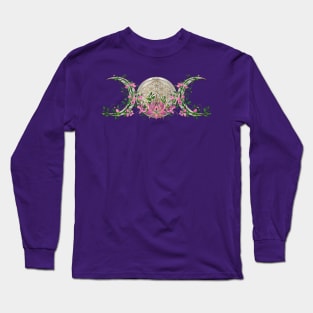 Flower of life Triple Moon Lotus Long Sleeve T-Shirt